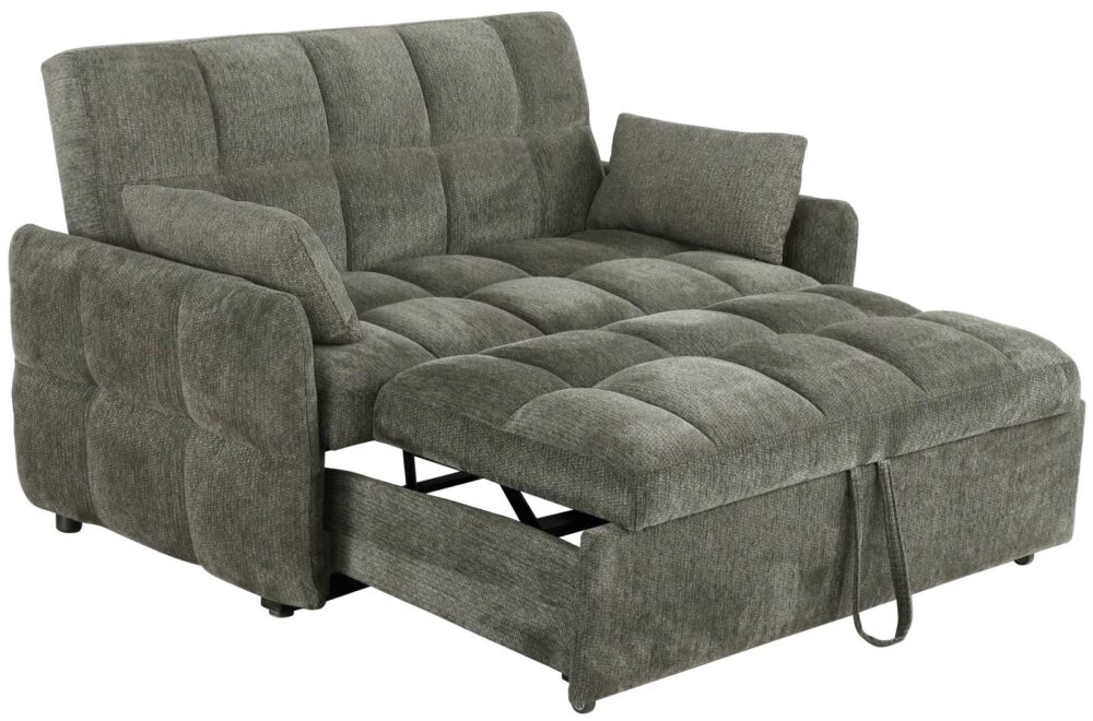 Cotswold Tufted Cushion Sleeper Sofa Bed Dark Grey - Image 3