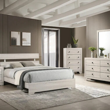 ATTICUS TWIN PLATFORM BED WHITE