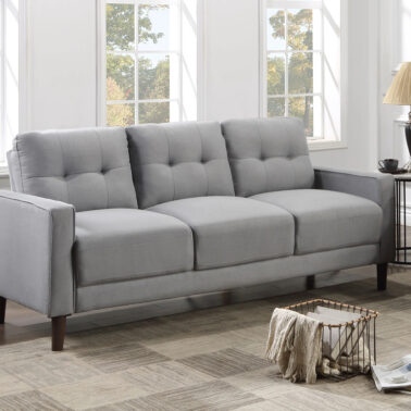 Bowen Upholstered Track Arms Tufted Sofa
