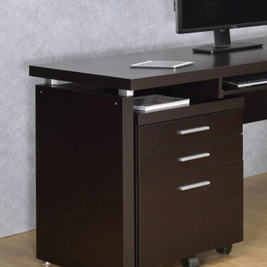 Skylar 3-drawer Mobile File Cabinet Cappuccino