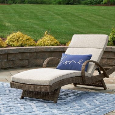Beachcroft Outdoor Chaise Lounge with Cushion