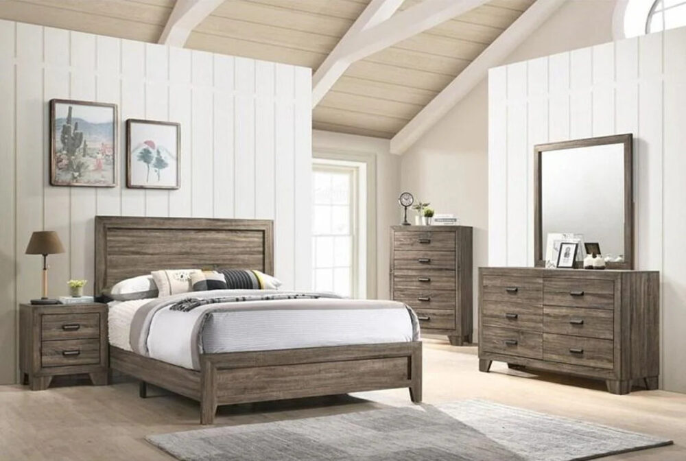 Crown Mark Millie Full Panel Bed in Grey B9200-F-BED - Image 2