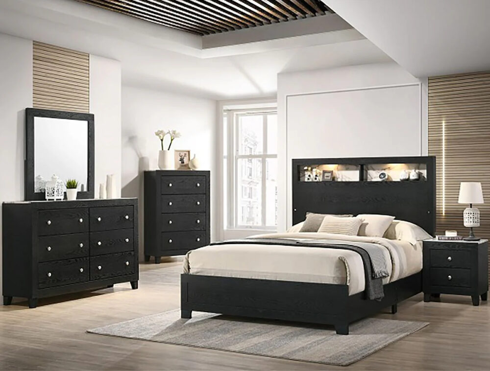 Crown Mark Furniture Cadence 4 Drawer Chest in Black - Image 2