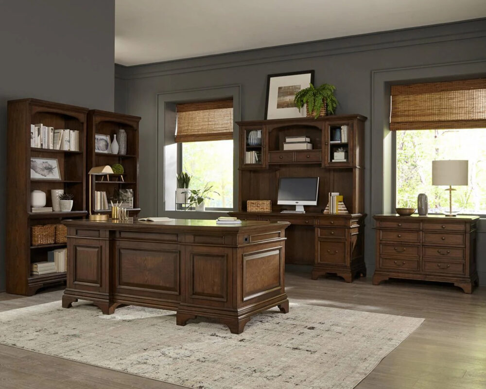 Hartshill 5-drawer File Cabinet Burnished Oak - Image 2