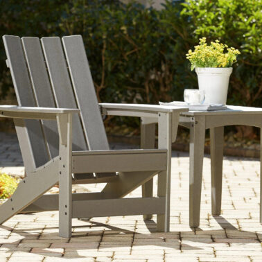 Visola Outdoor Adirondack Chair and End Table