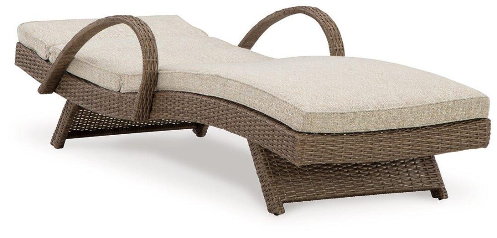 Beachcroft Outdoor Chaise Lounge with Cushion - Image 5