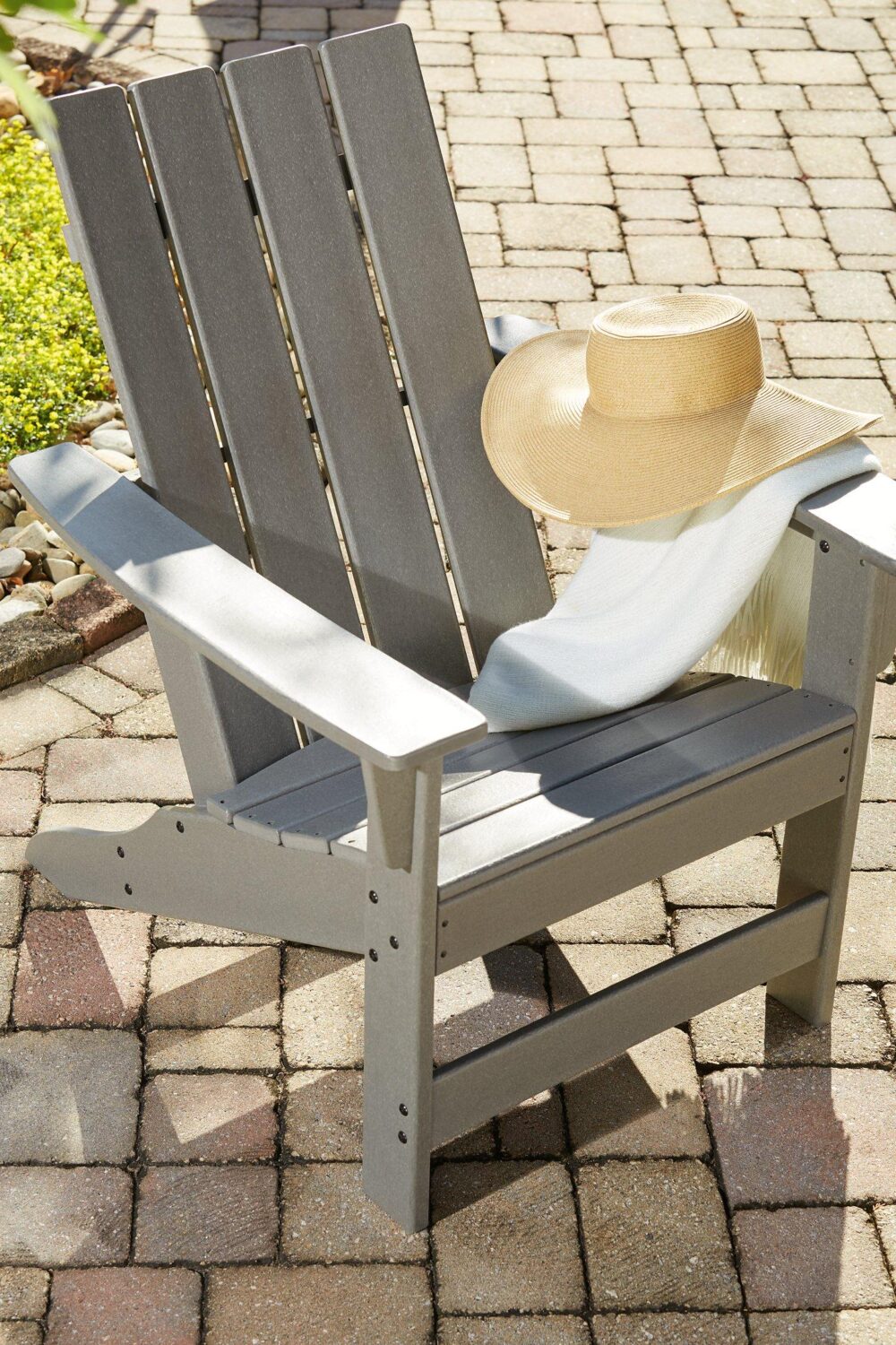 Visola Outdoor Adirondack Chair Set with End Table - Image 5