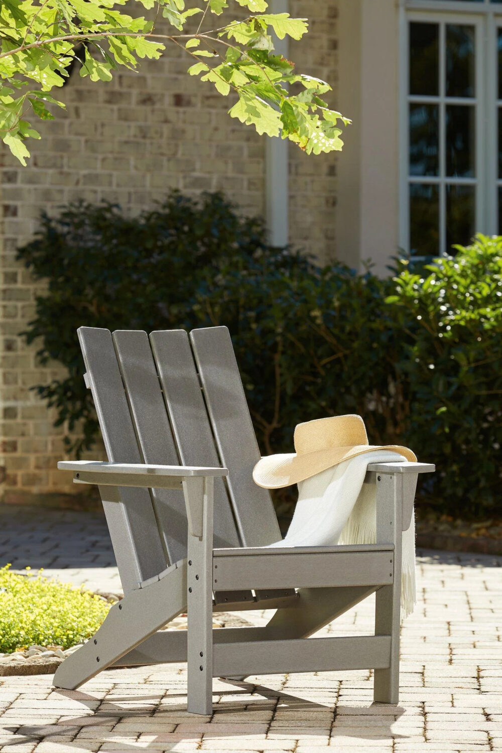Visola Outdoor Adirondack Chair Set with End Table - Image 4